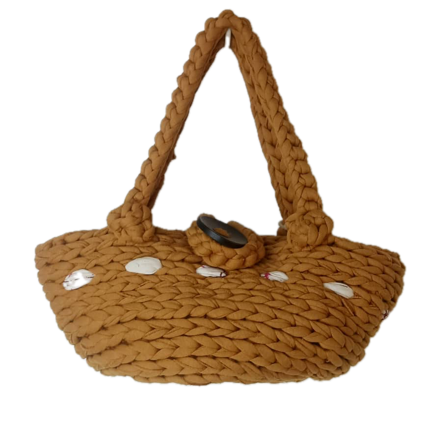 Basket crochet bag